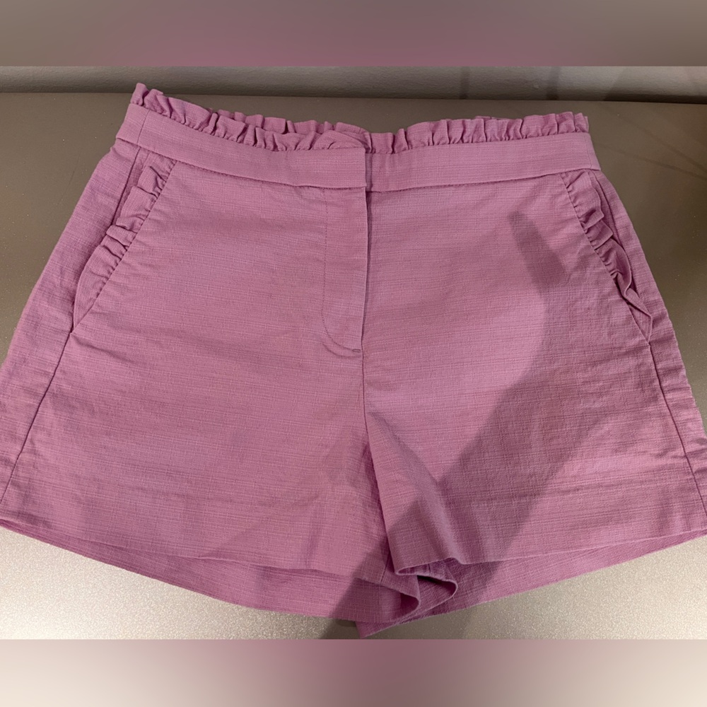 J. Crew Pink Ruffle Shorts size 2
